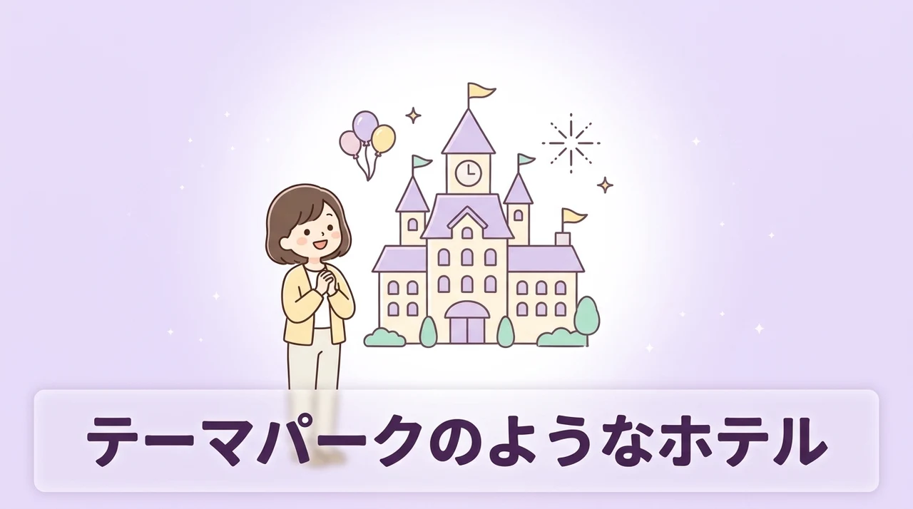テーマパークのようなホテル 関西のおすすめ10選のイメージ画像（アンダの森 大阪天王寺タワー・SPA WORLD HOTEL & RE・ネスタリゾート神戸）