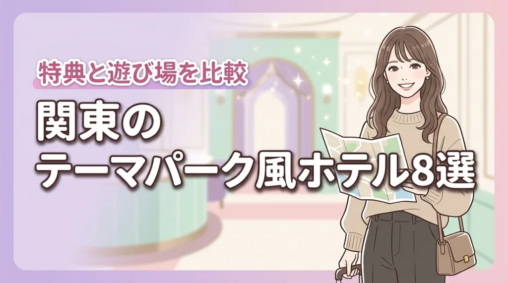 関東のテーマパークのようなホテル8選！宿泊特典や館内の遊び場を詳しく比較（記事のアイキャッチ画像）